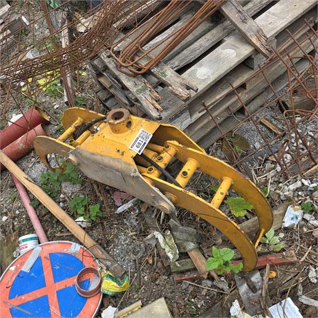 Hydraulischer Holzgreifer, gelb - ID: 681-REB
